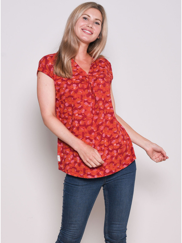 Brakeburn Červené vzorované tričko Brakeburn