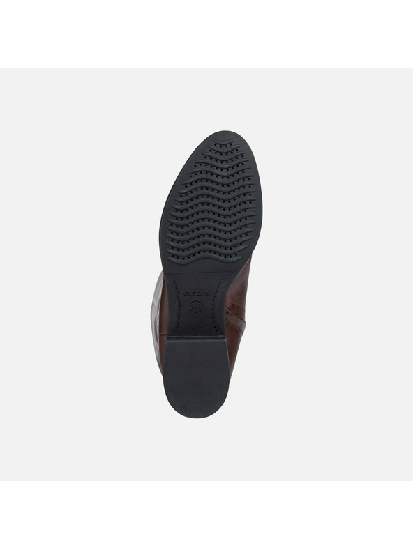 Geox Hnědé dámské kozačky Geox Felicity