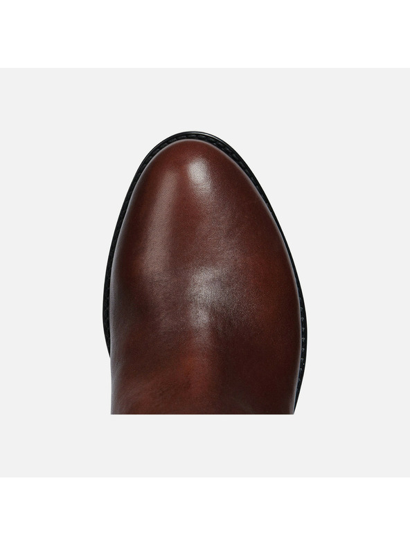 Geox Hnědé dámské kozačky Geox Felicity