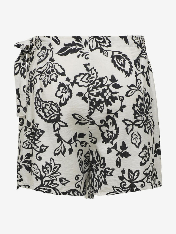 ONLY Bílé dámské vzorované kraťasy/sukně ONLY Kiera