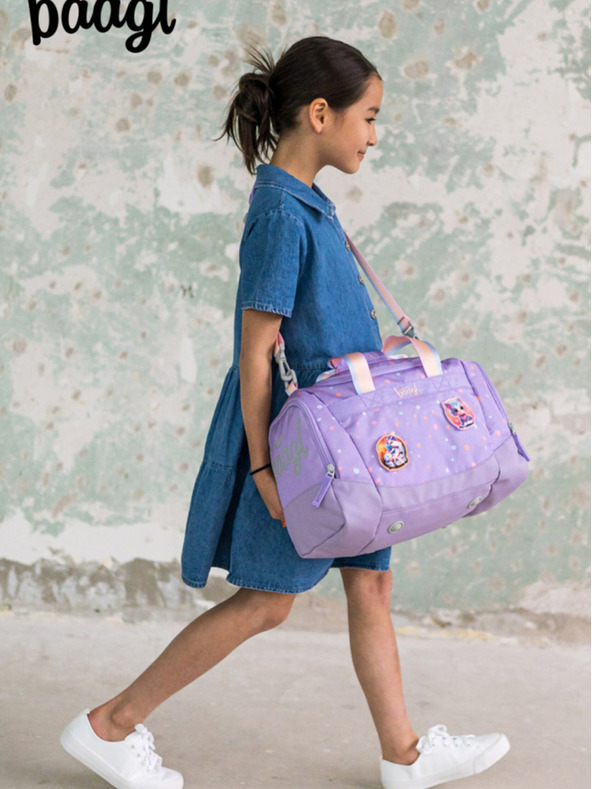 BAAGL  Fialová Dětská sportovní taška Mazlíčci Baagl