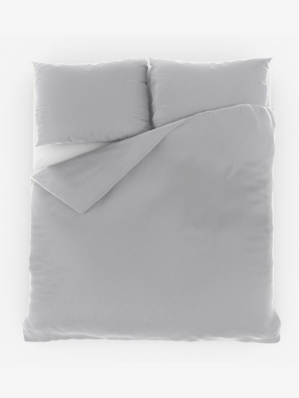 Kvalitex Francouzské mušelínové povlečení 240x200, 70x90cm světle šedé Kvalitex