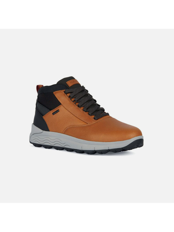 Geox Hnědá pánská kotníková obuv Geox Spherica 4x4 b abx