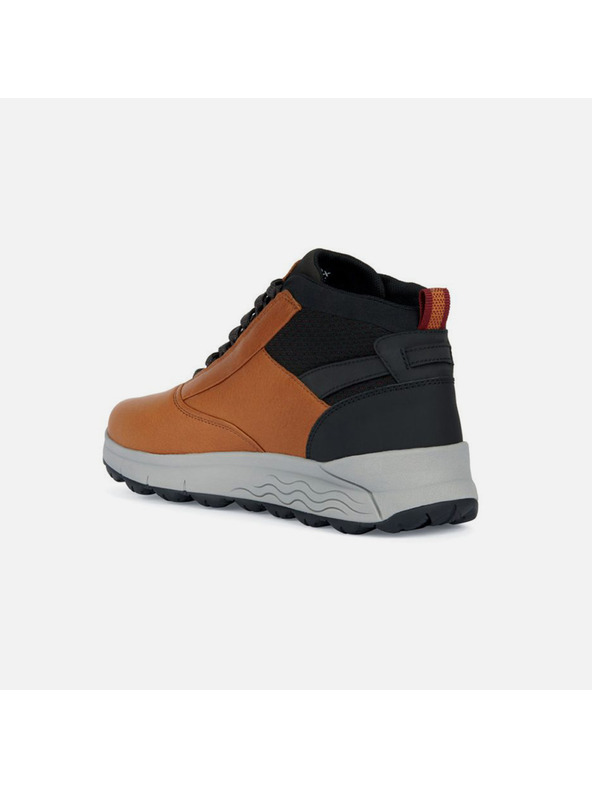 Geox Hnědá pánská kotníková obuv Geox Spherica 4x4 b abx