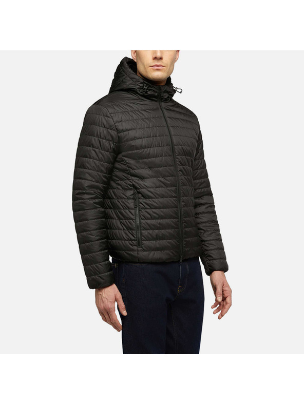 Geox Černá pánská bunda Geox Wilmer