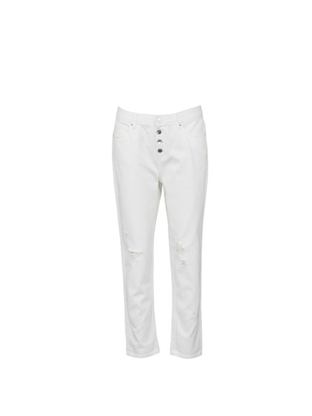 CAMAIEU Bílé slim fit džíny CAMAIEU