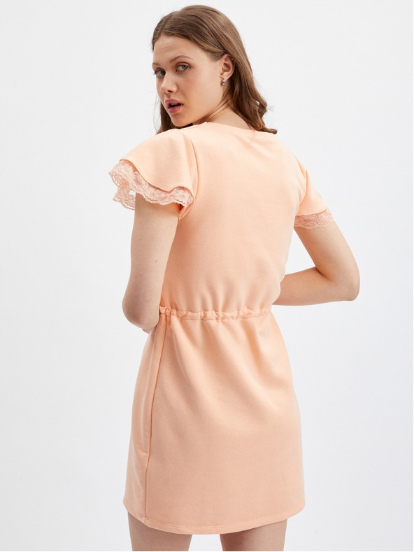 Orsay Meruňkové dámské mikinové šaty ORSAY