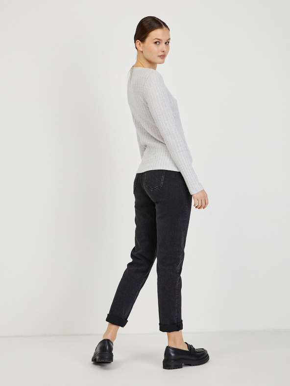 Orsay Světle šedý dámský žebrovaný svetr ORSAY