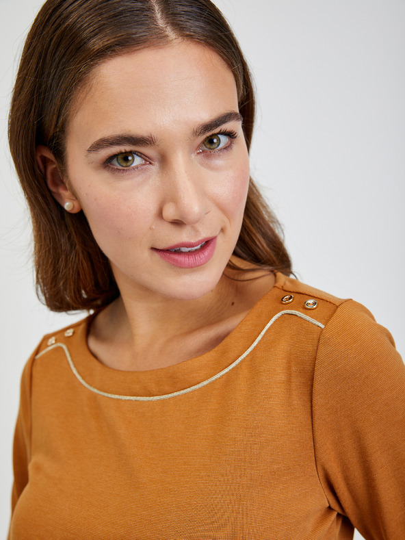 Orsay Hnědé dámské tričko ORSAY