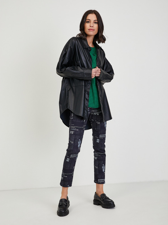 Orsay Zelená dámská vzorovaná halenka ORSAY