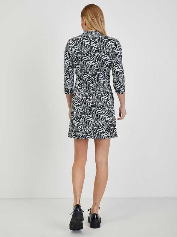 Orsay Černo-bílé dámské vzorované šaty ORSAY