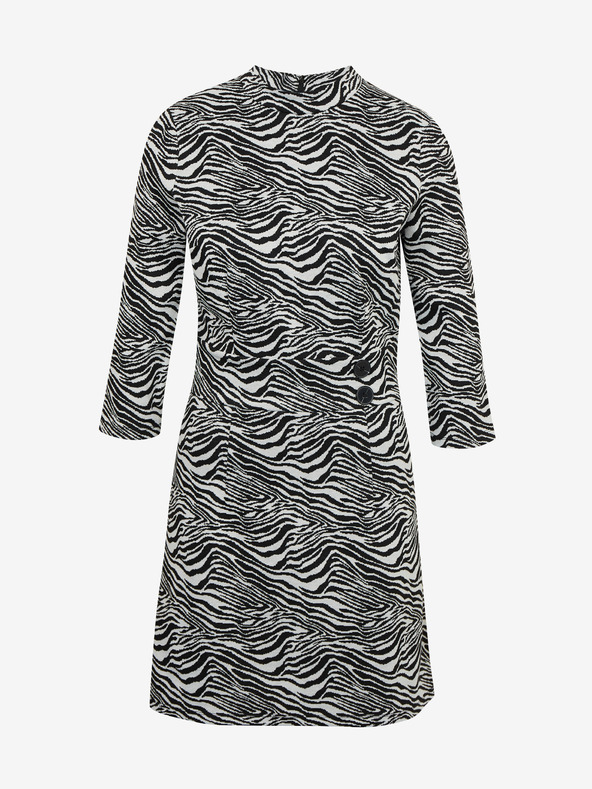 Orsay Černo-bílé dámské vzorované šaty ORSAY