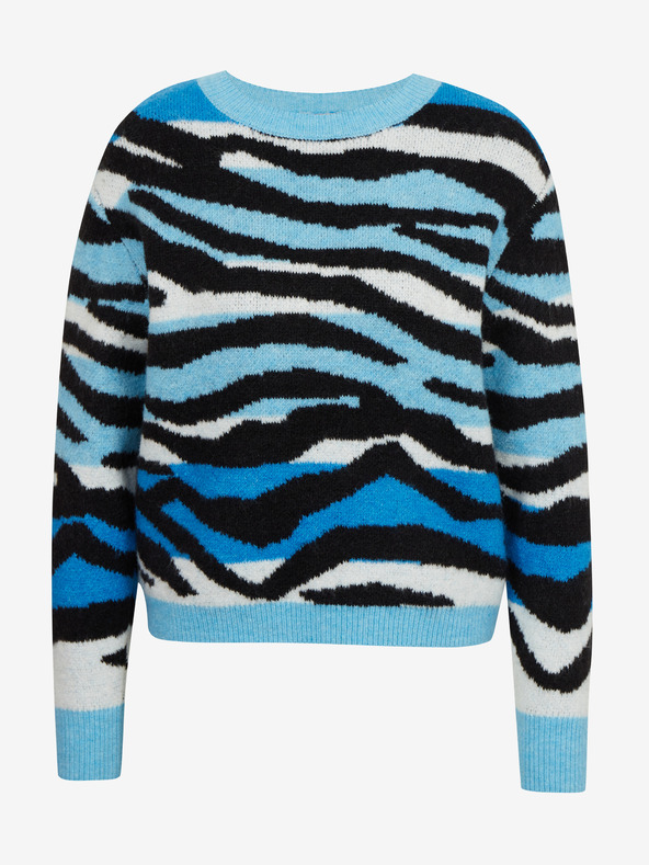 Orsay Černo-modrý dámský vzorovaný svetr ORSAY