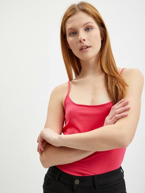 Orsay Tmavě růžové dámské basic tílko ORSAY