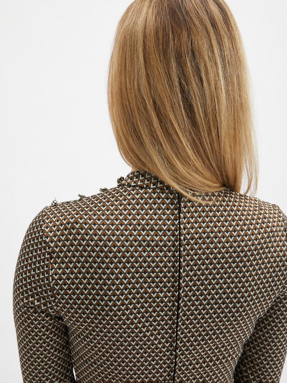 Orsay Hnědé dámské vzorované šaty ORSAY