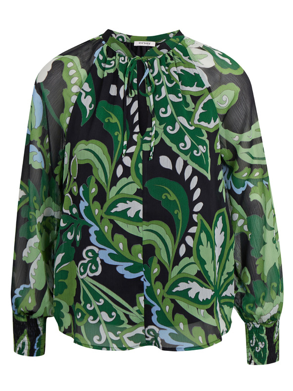 Orsay Zelená dámská vzorovaná halenka ORSAY