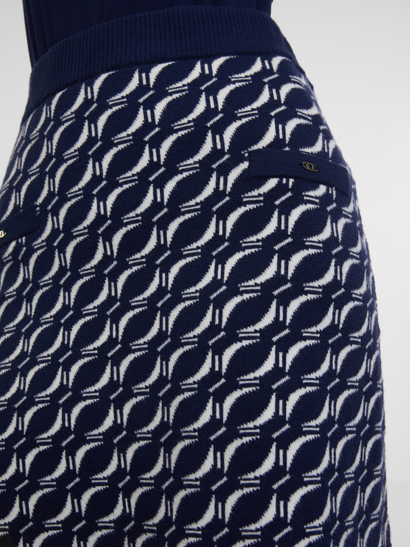 Orsay Tmavě modrá dámská svetrová sukně ORSAY