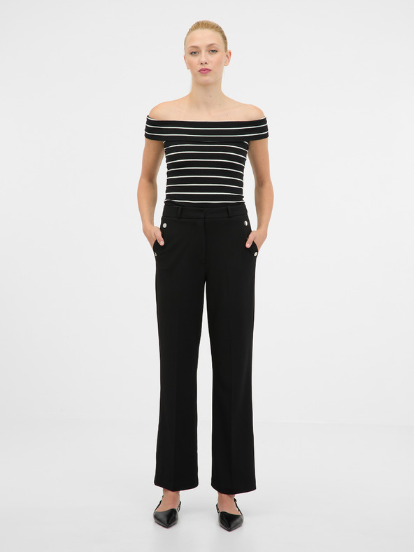 Orsay Černo-bílé dámské tričko s krátkým rukávem ORSAY