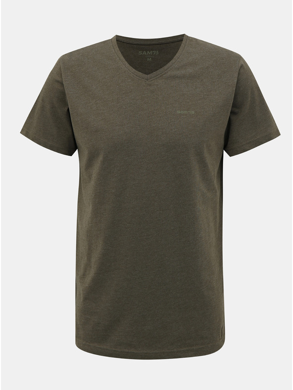 Sam 73 Khaki pánské basic tričko SAM 73