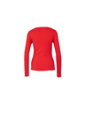 CAMAIEU Červené tričko s dlouhým rukávem CAMAIEU