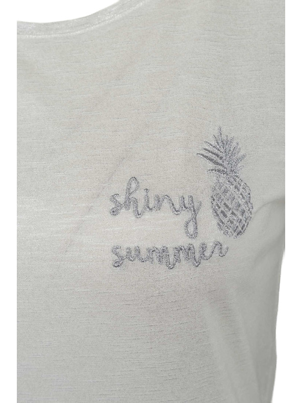 CAMAIEU Krémové tričko CAMAIEU