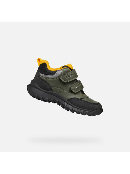 Geox Khaki chlapecká kotníková obuv Geox Simbyos ABX