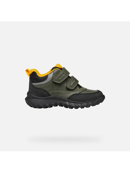 Geox Khaki chlapecká kotníková obuv Geox Simbyos ABX