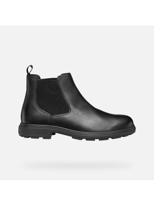 Geox Černá pánská kotníková obuv Geox Meiern