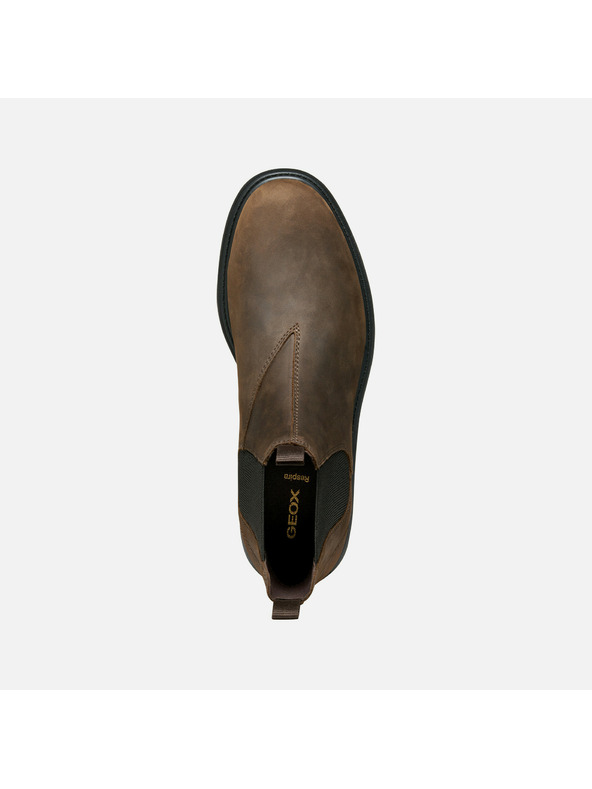 Geox Tmavě hnědá pánská kotníková obuv Geox Spherica EC7