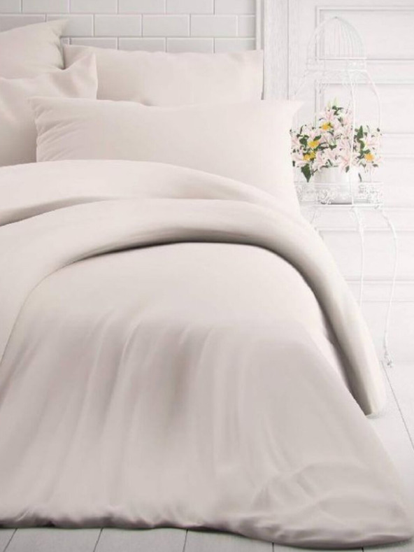 Kvalitex Francouzské jednobarevné bavlněné povlečení 240x200, 70x90cm bílé