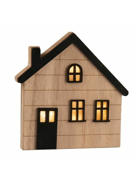 Casa de Engel Dřevěný svítící domek k zavěšení/na postavení, 12/48