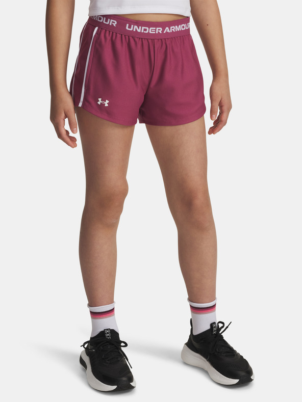 Under Armour Dívčí kraťasy Under Armour G Tech Play Up Short-RED