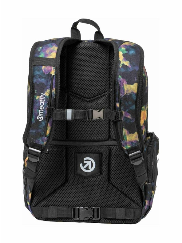 Meatfly Meatfly batoh Basejumper Dark Aquarel 22 L + PENÁL  | Objem 22 L