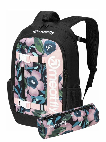 Meatfly Meatfly batoh Basejumper Pink Flowers 22 L + PENÁL  | Objem 22 L