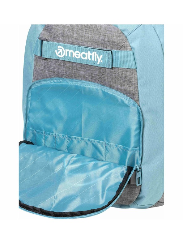Meatfly Meatfly batoh Exile Grey Heather / Aqua 24 L + PENÁL  | Šedá | Objem 24 L