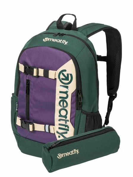Meatfly Meatfly batoh Basejumper Botanical / Purple 22 L + PENÁL  | Objem 22 L