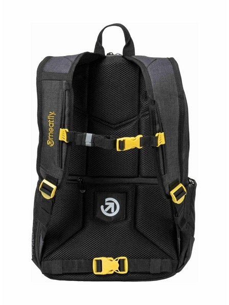 Meatfly Meatfly batoh Basejumper Black / Charcoal Heather 22 L + PENÁL ZDARMA | Černá | Objem 22 L
