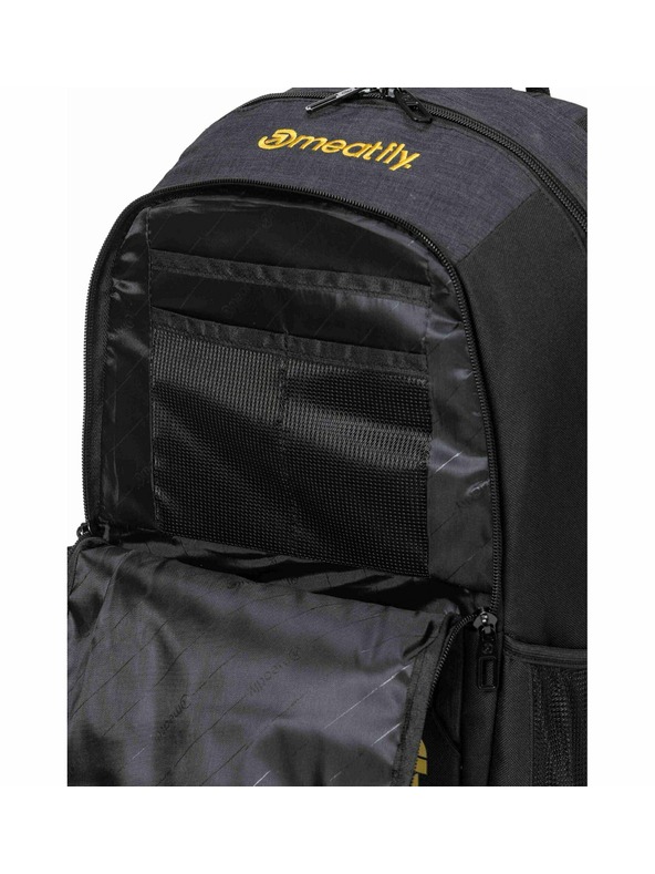 Meatfly Meatfly batoh Basejumper Black / Charcoal Heather 22 L + PENÁL ZDARMA | Černá | Objem 22 L