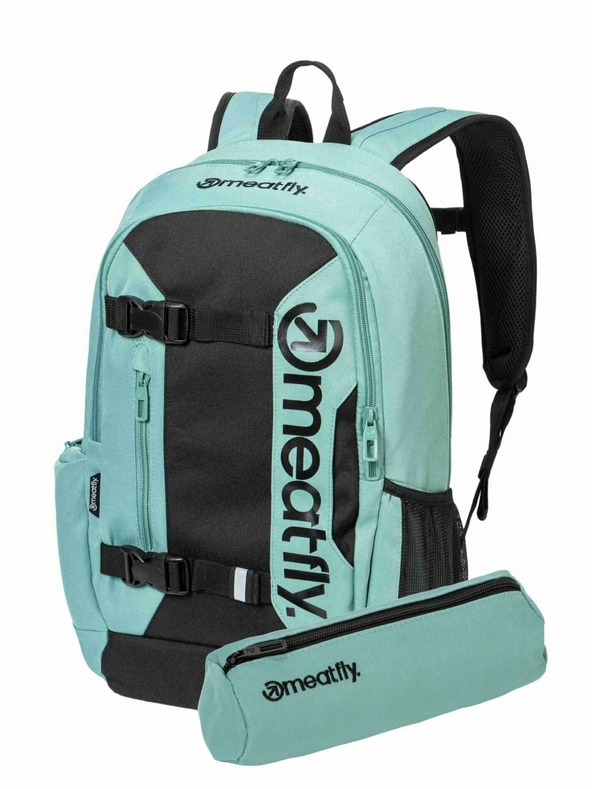 Meatfly Meatfly batoh Basejumper Sea Green 22 L + PENÁL  | Objem 22 L