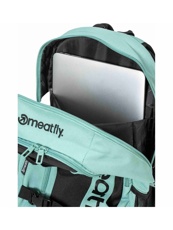 Meatfly Meatfly batoh Basejumper Sea Green 22 L + PENÁL  | Objem 22 L