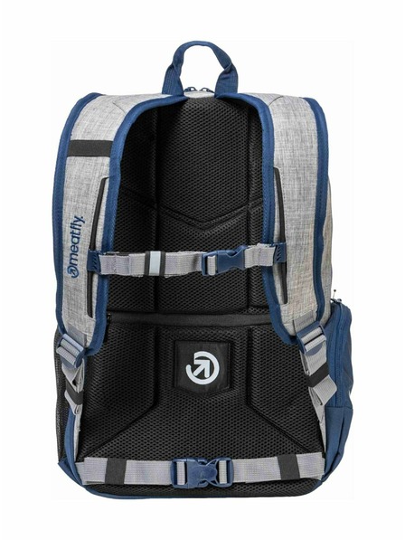 Meatfly Meatfly batoh Basejumper Blue / Grey Heather 22 L + PENÁL  | Šedá | Objem 22 L