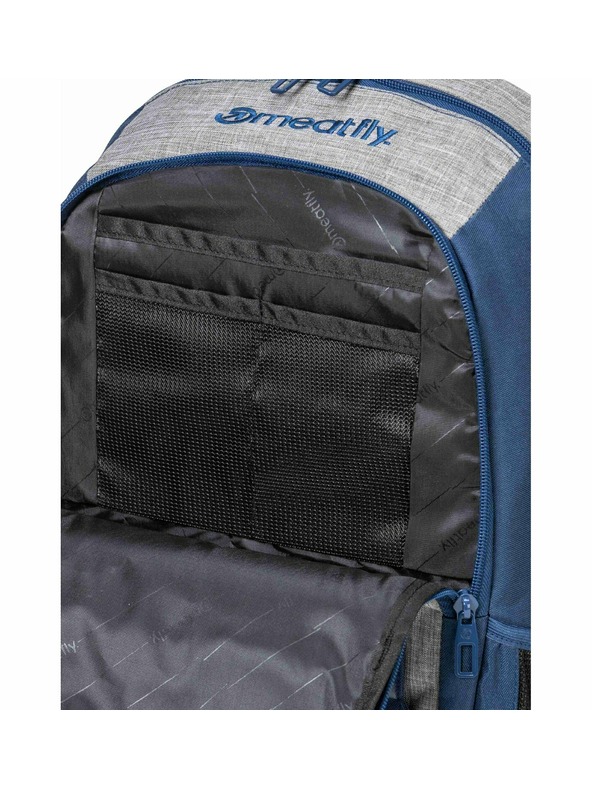 Meatfly Meatfly batoh Basejumper Blue / Grey Heather 22 L + PENÁL  | Šedá | Objem 22 L