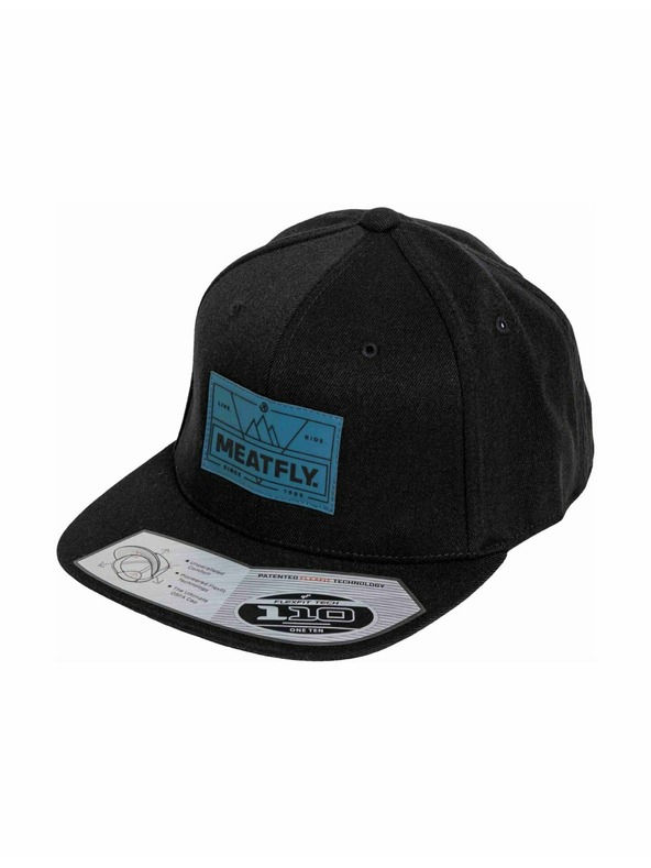Meatfly Meatfly kšiltovka Gruman Premium Snapback Live Ride / Black | Černá