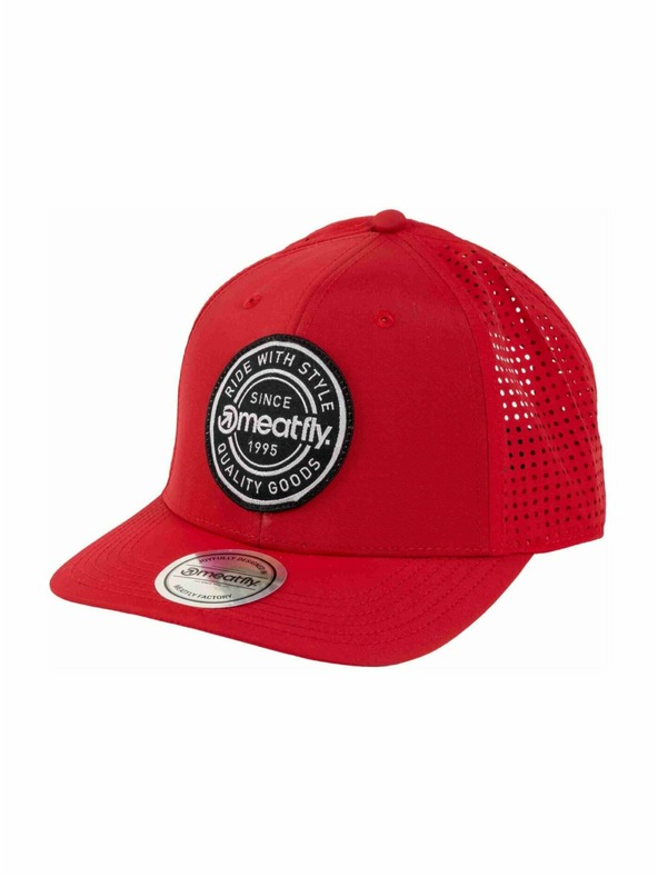 Meatfly Meatfly kšiltovka Ollie Perfor Cap Red Label | Červená |