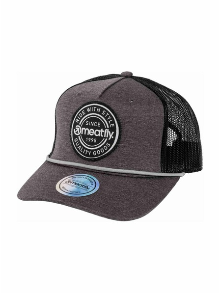 Meatfly Meatfly kšiltovka Corey Trucker Grey Label | Černá |