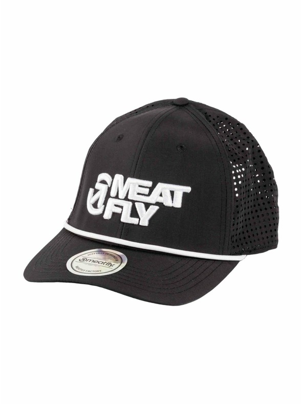 Meatfly Meatfly kšiltovka Nollie Perfor Cap Black / White Revital | Černá | Velikost