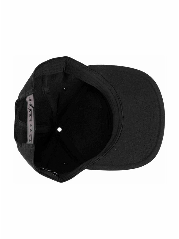 Meatfly Meatfly kšiltovka Creeper 6 Panel Snapback Black / White Logo | Černá | Velikost