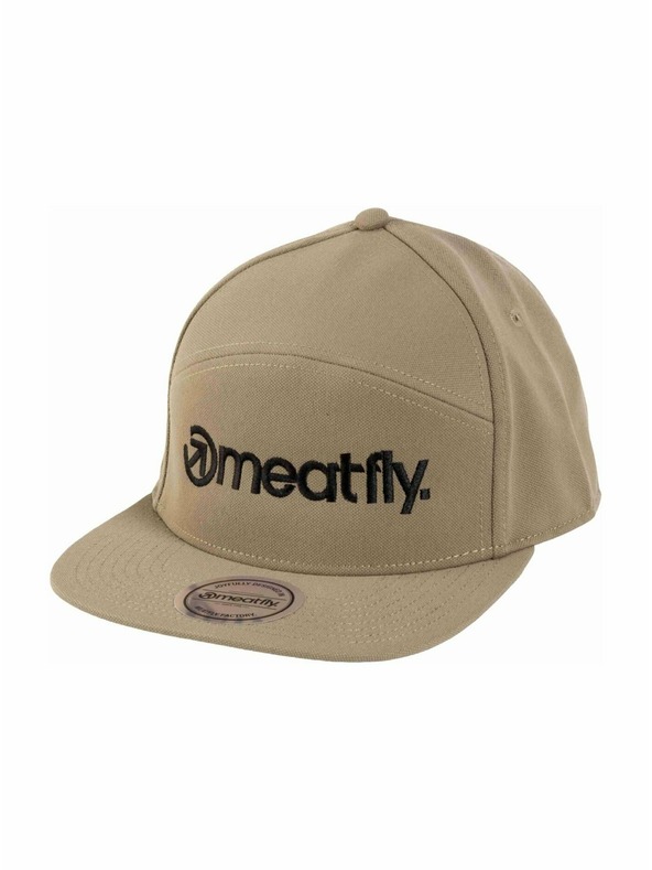 Meatfly Meatfly kšiltovka Creeper 6 Panel Snapback Olive / Black Logo | Černá | Velikost