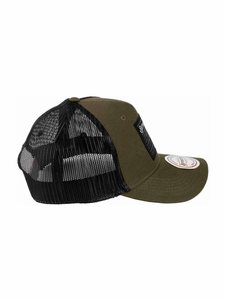 Meatfly Meatfly kšiltovka Hawkye Trucker Army Square | Černá |