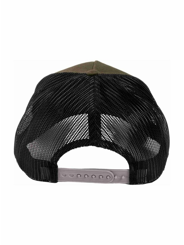 Meatfly Meatfly kšiltovka Hawkye Trucker Army Square | Černá |